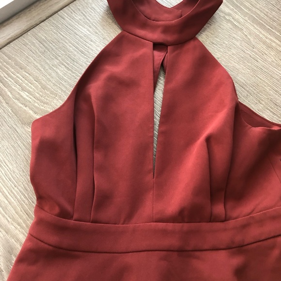 C/ MEO Collective | Maroon Halter Dress - Picture 4 of 12